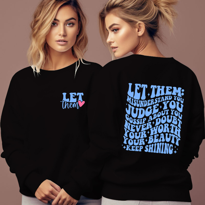 Streetwear Brand Hoodies - Trendy LET Them Brand Sweatshirt Women