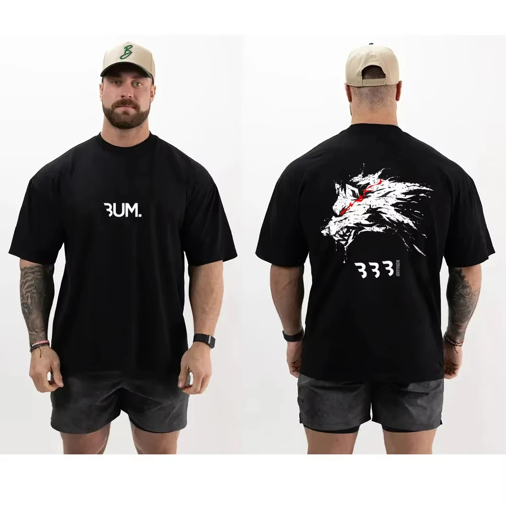 Streetwear Brand Red - 3 Red Eyes Wolf Bodybuilding Champion