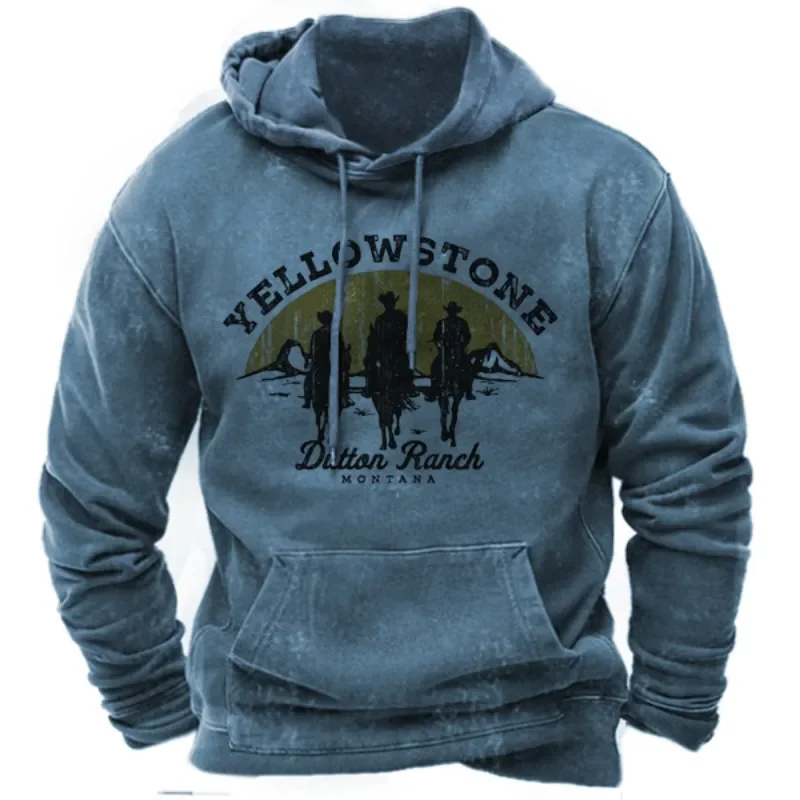 Streetwear Brand Hoodies - Autumn Winter Vintage Men's Hoodie Streetwear