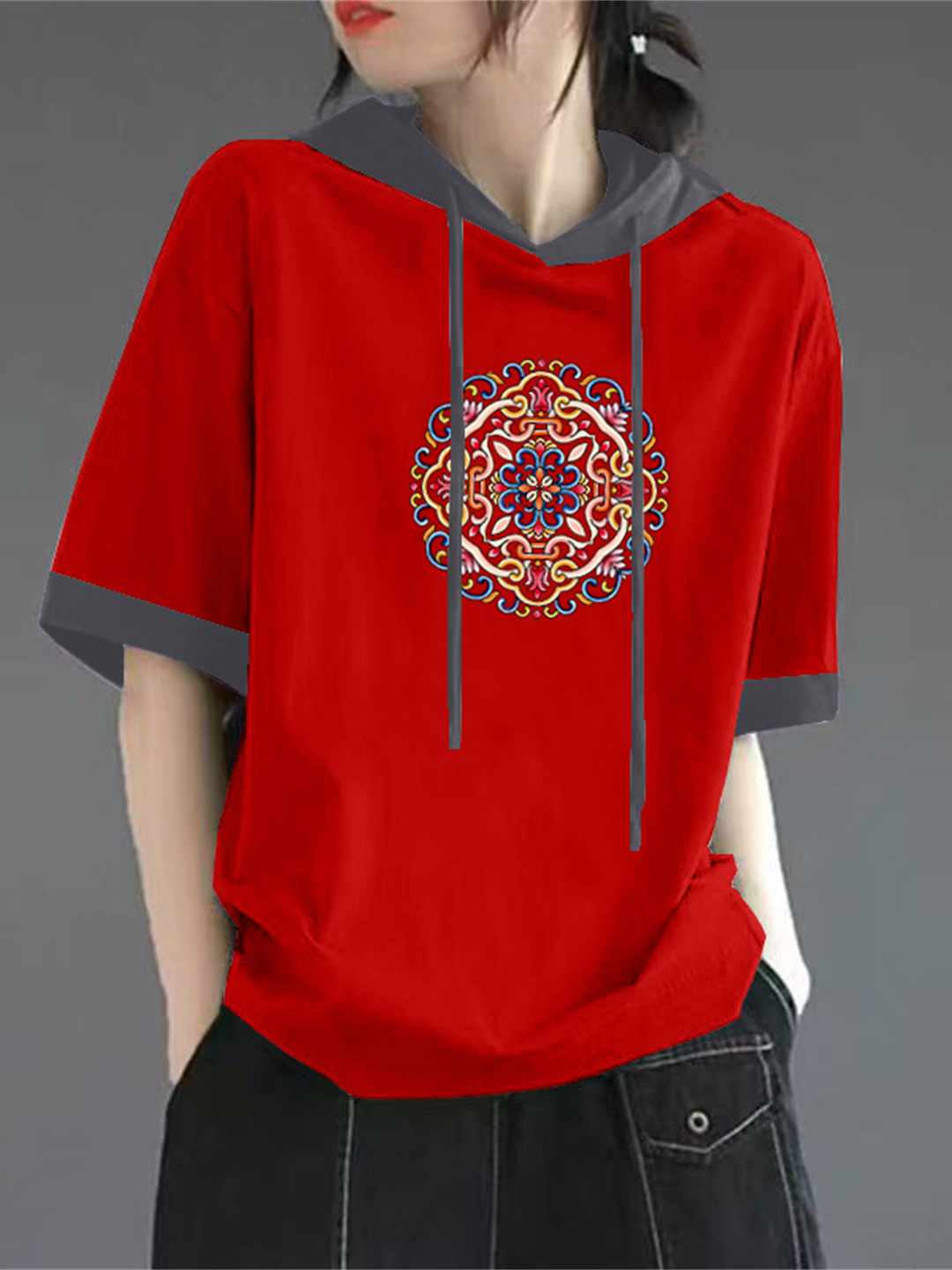 Red Pure Cotton Short Sleeve T – Streetwear Brand Red Bewertung und Preis
