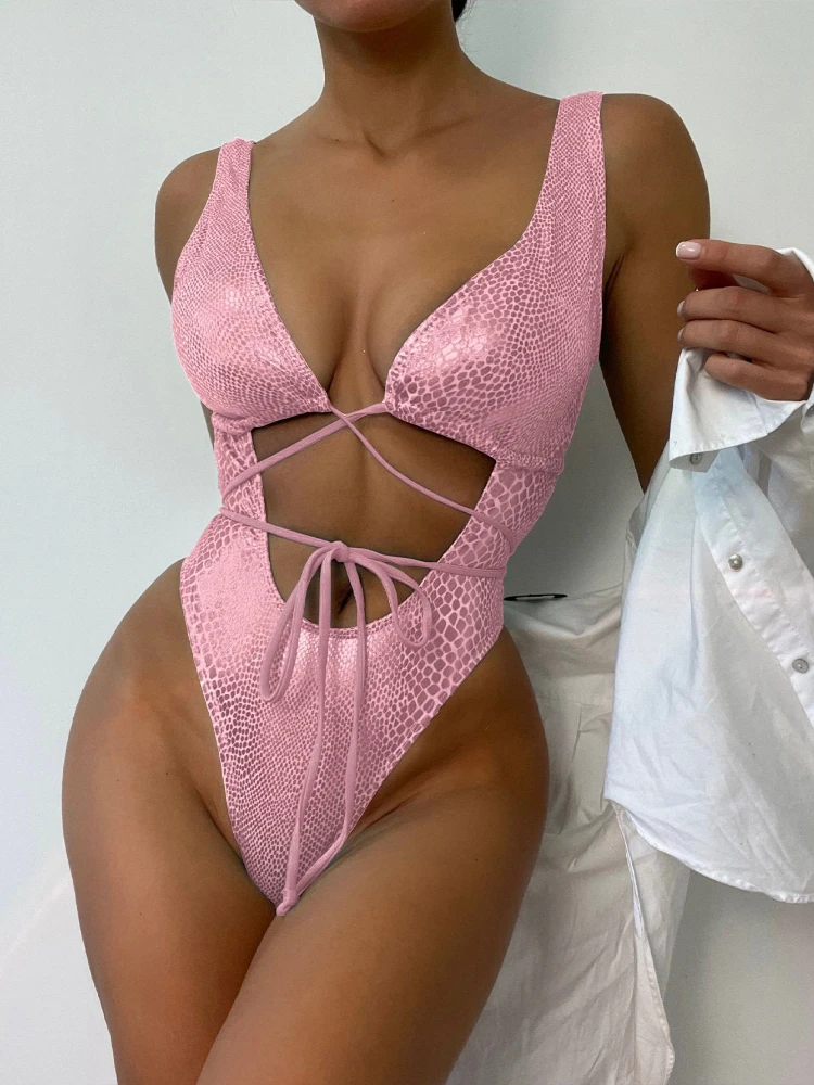 Sexy Pink Snake Print Swimwear – A Bathing Ape Camo Bewertung und Preis