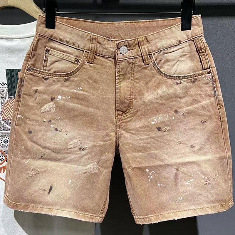 Hip-Hop Streetwear Men's Denim – Streetwear Brand Shorts Bewertung und Preis