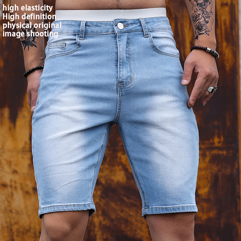 2026 Mens Stretch Denim Shorts – Streetwear Brand Shorts Bewertung und Preis
