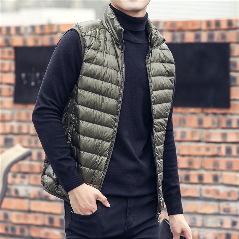 Men's Sleeveless Puffer Jacket – Streetwear Brand Jacket Bewertung und Preis
