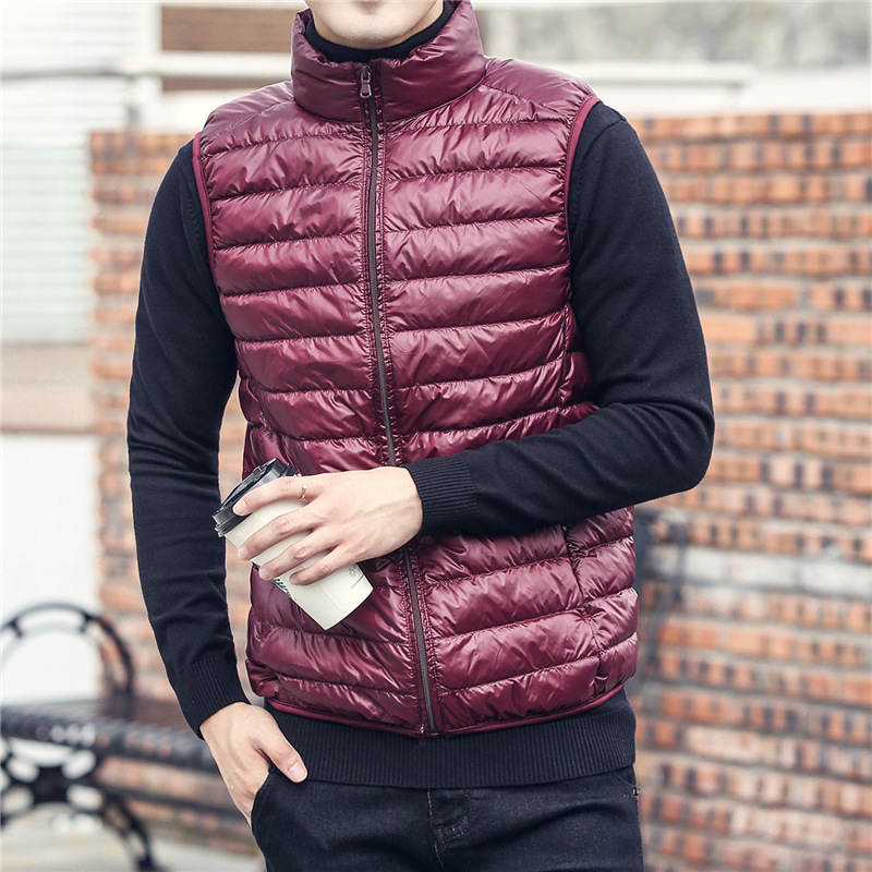 Men's Sleeveless Puffer Jacket – Streetwear Brand Jacket Bewertung und Preis