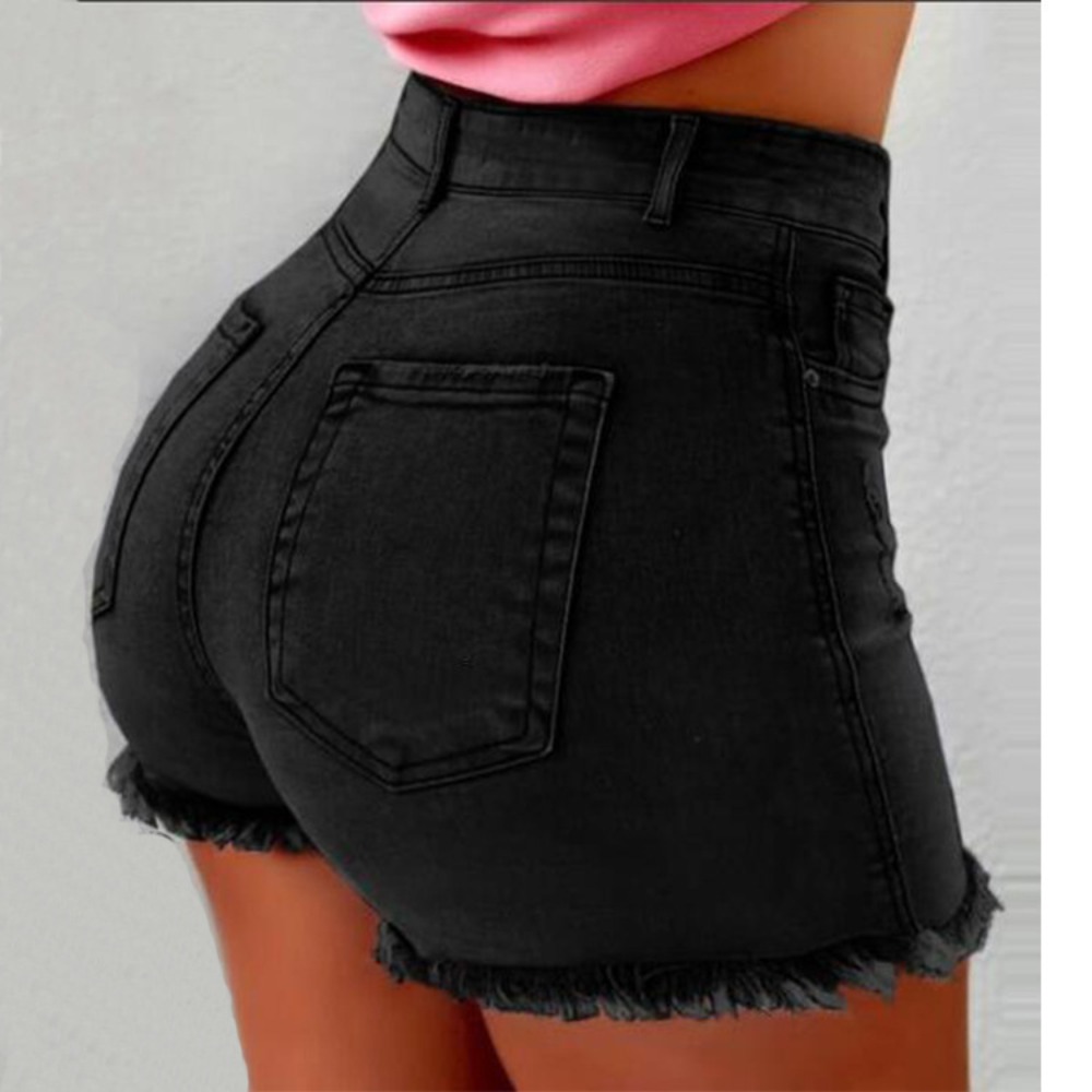 Women's High Waisted Denim Sho – Streetwear Brand Shorts Bewertung und Preis