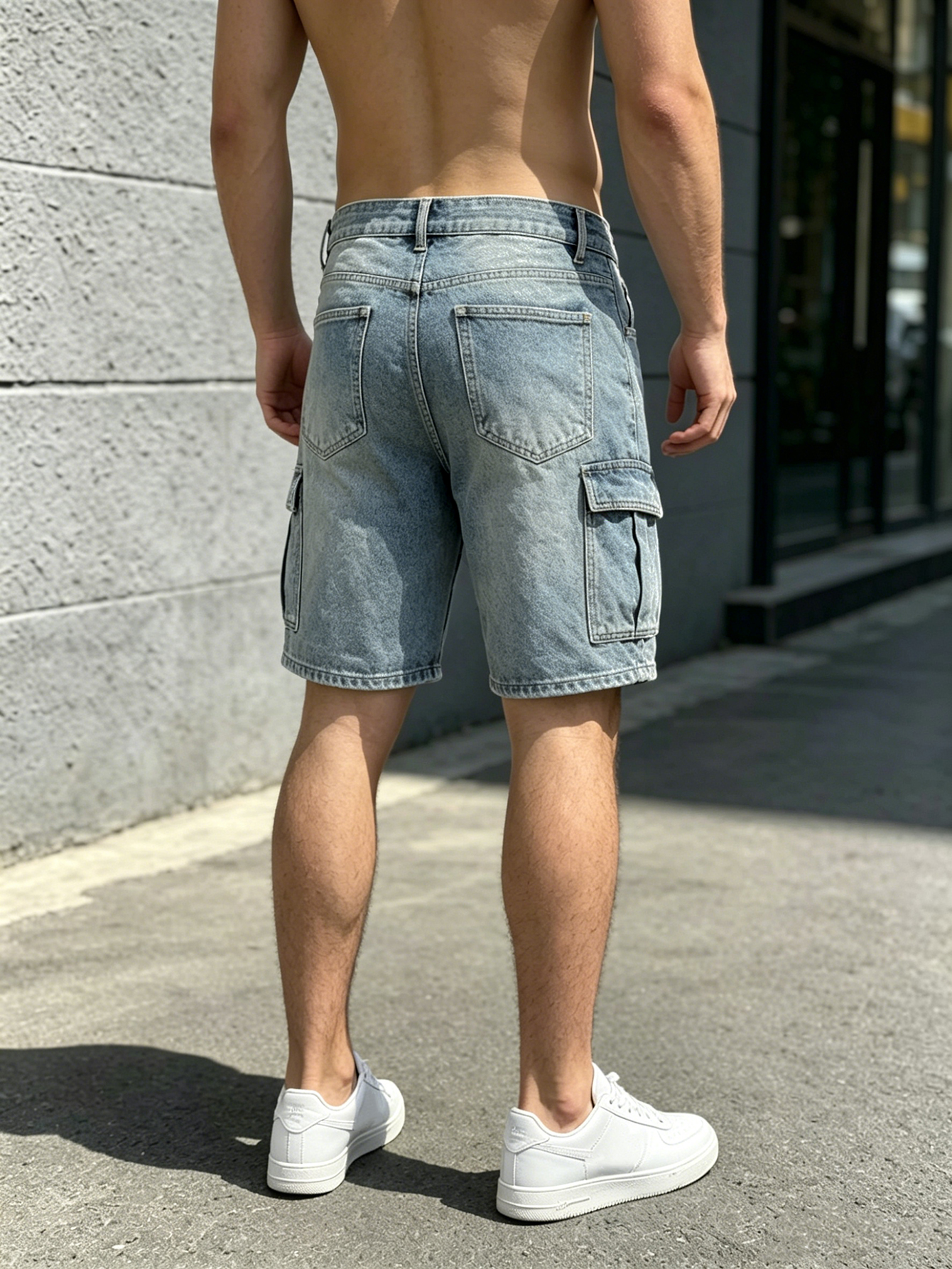 Men Workwear Jeans Denim Pants – Streetwear Brand Shorts Bewertung und Preis