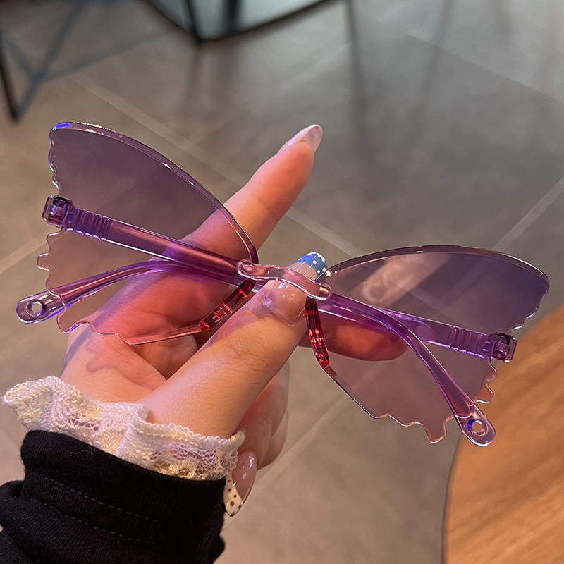 Vintage Rimless Butterfly Shap – Streetwear Brand With Butterfly Bewertung und Preis