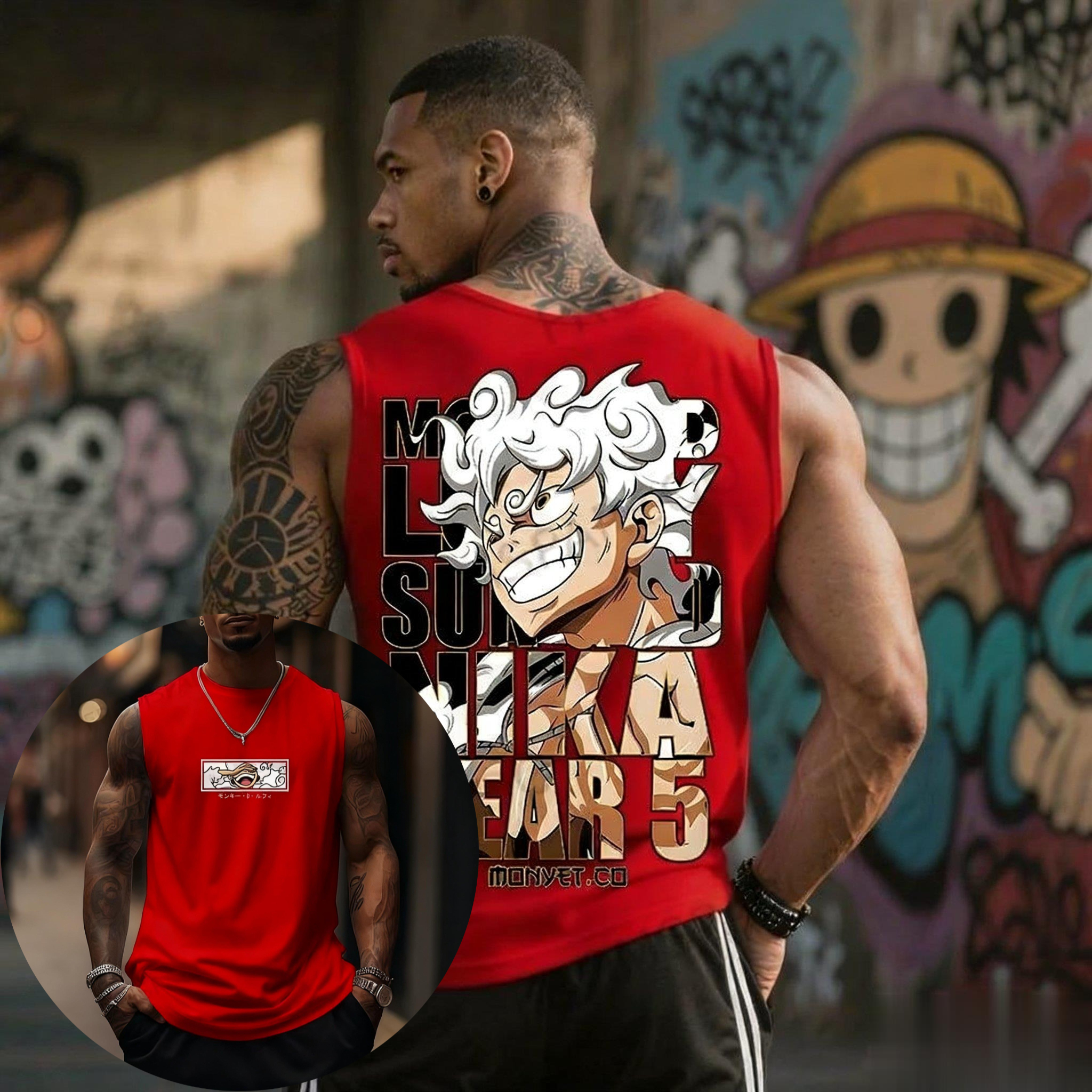 One Piece Luffy Gear 5 Tank To – Good Streetwear Brand Bewertung und Preis