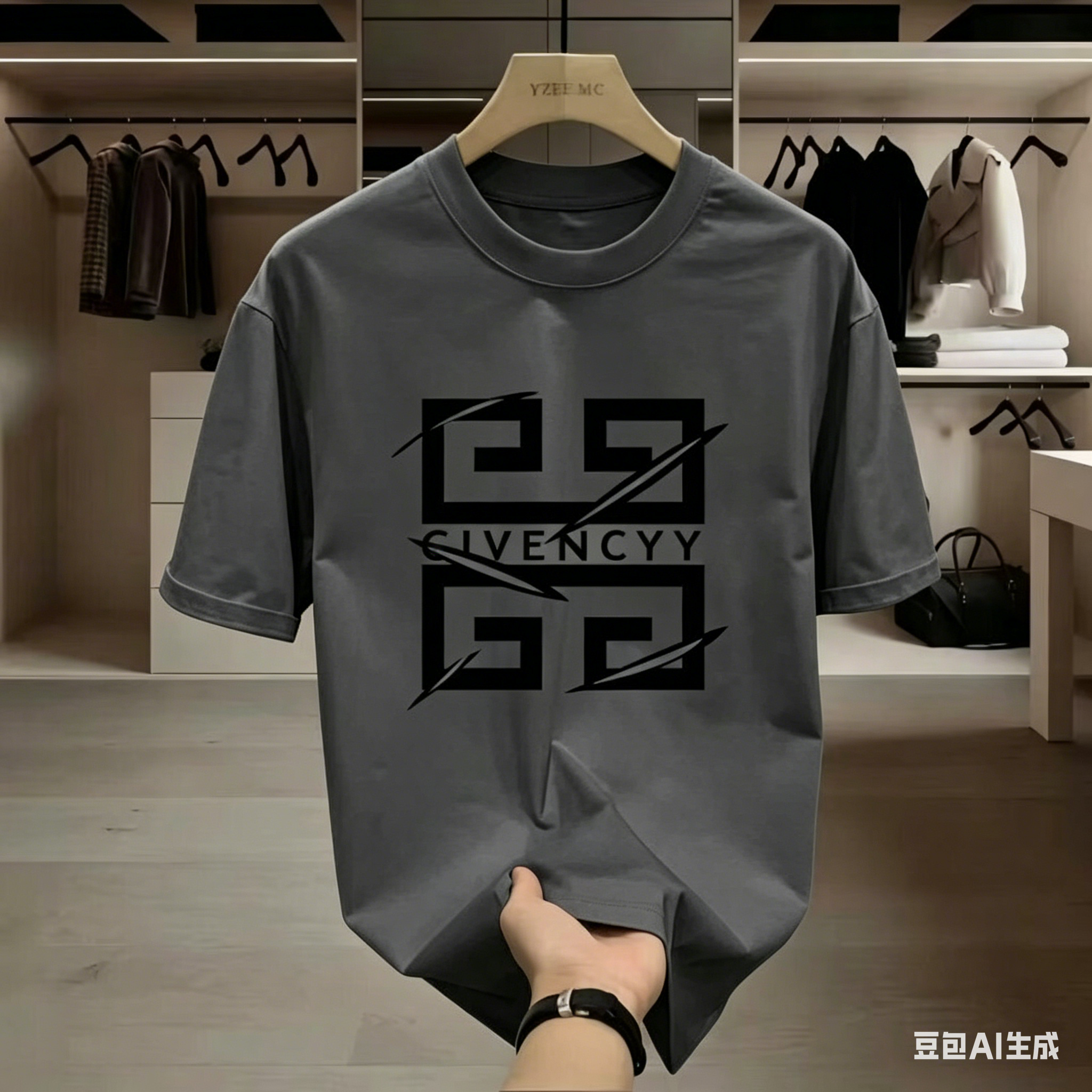 2026Men's  Brand Logo Print T- – Streetwear Brand Logo Design Bewertung und Preis