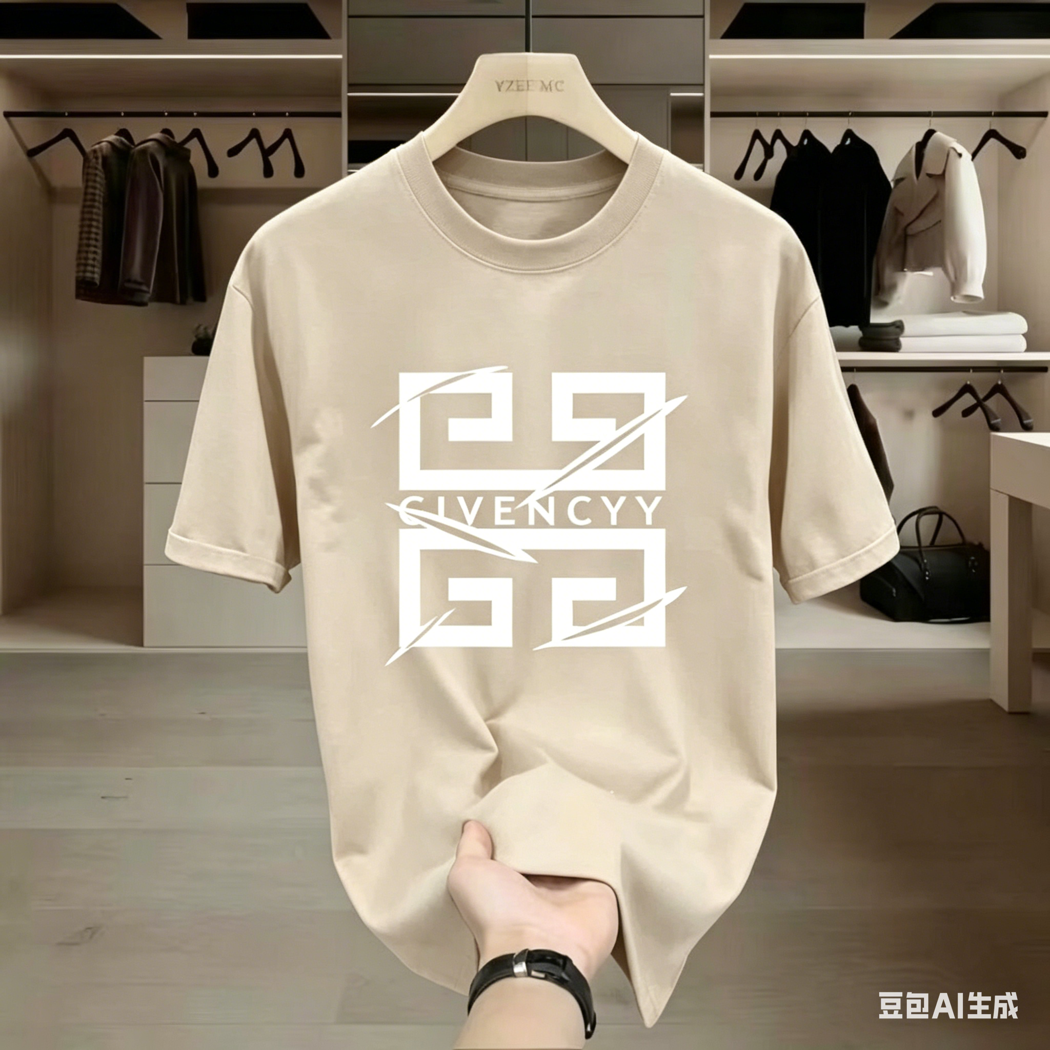 2026Men's  Brand Logo Print T- – Streetwear Brand Logo Design Bewertung und Preis