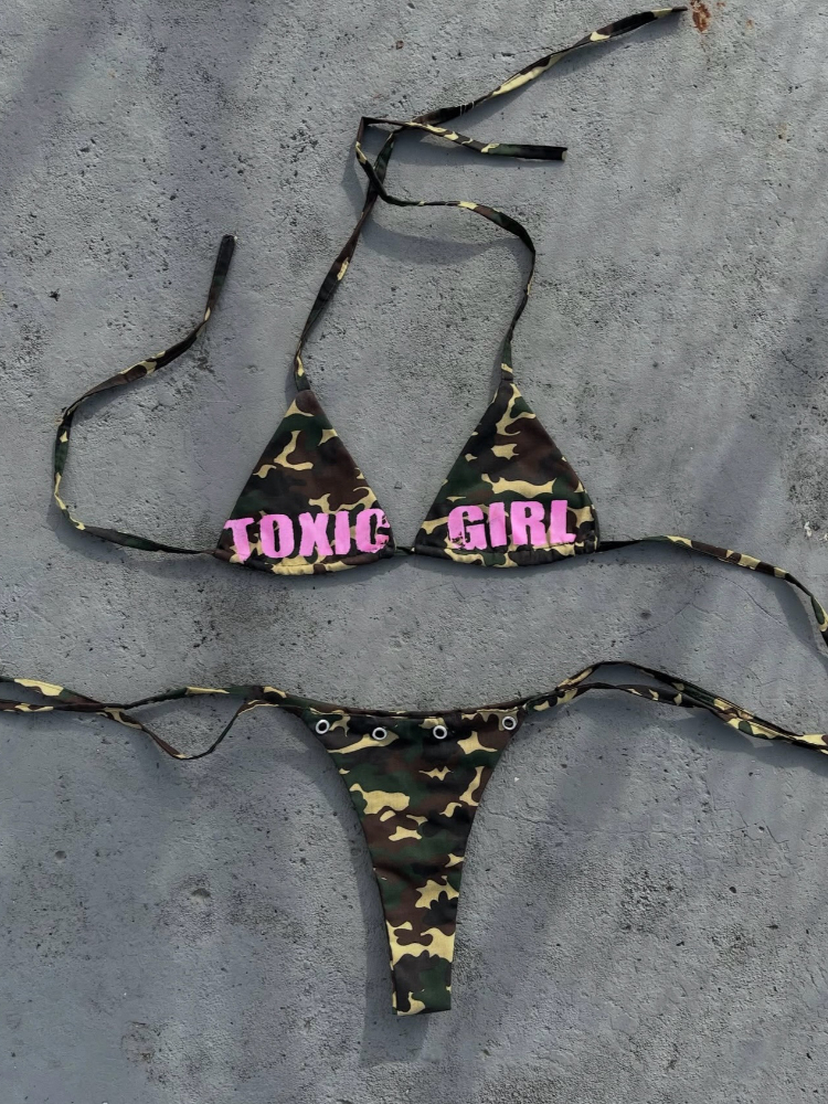 Women's Triangle Bikini Set Ca – A Bathing Ape Camo Bewertung und Preis