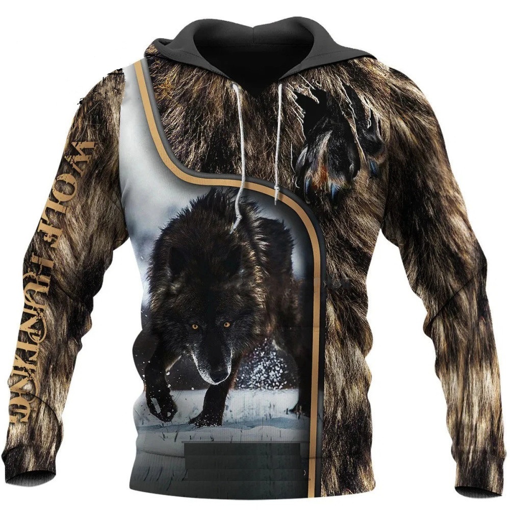 Wolf Printed Hoodies Men 3d Ho – Streetwear Brand Hoodies Bewertung und Preis