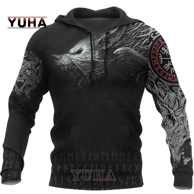 Wolf Printed Hoodies Men 3d Ho – Streetwear Brand Hoodies Bewertung und Preis