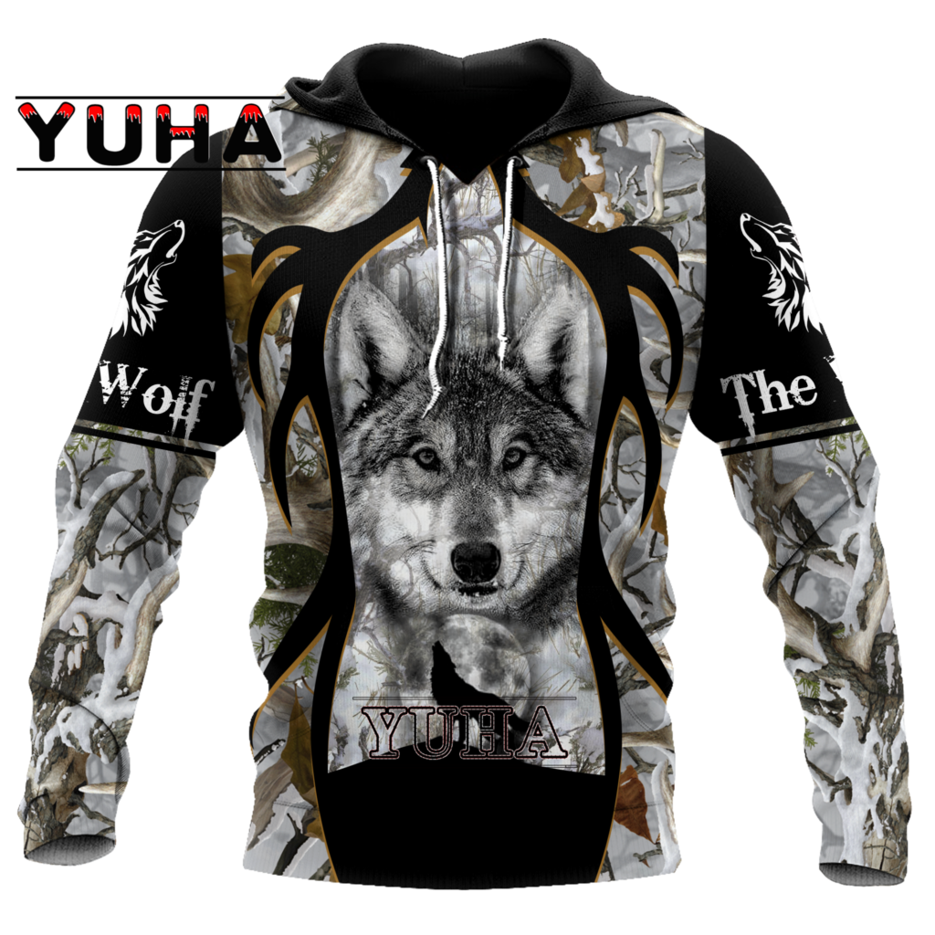 Wolf Printed Hoodies Men 3d Ho – Streetwear Brand Hoodies Bewertung und Preis
