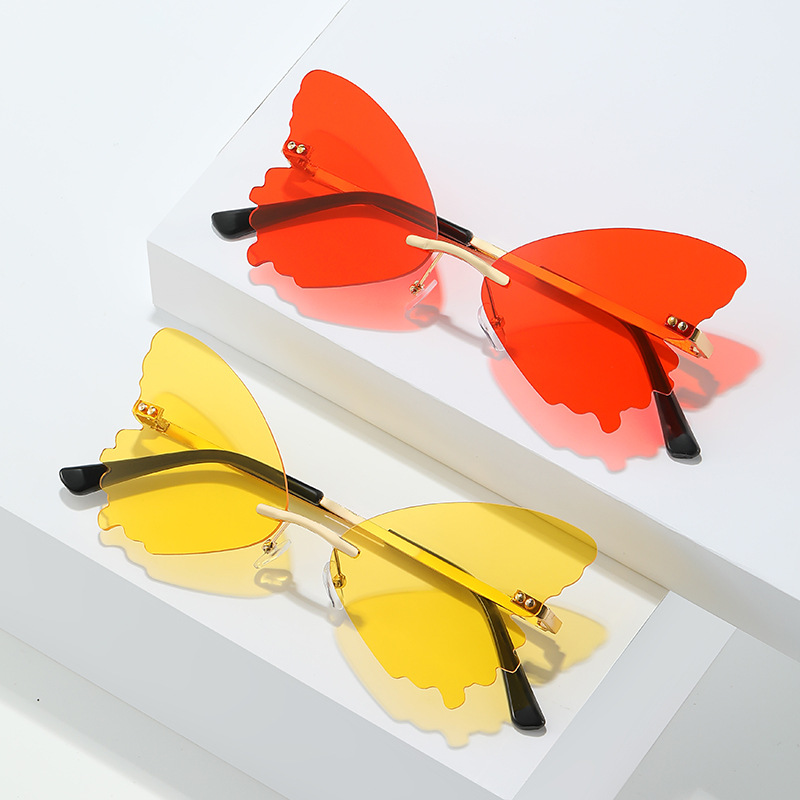 Vintage Rimless Butterfly Shap – Streetwear Brand With Butterfly Bewertung und Preis